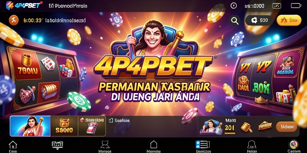 Tampilan gameplay Kasino yang mendebarkan dan interaktif di 4P4PBET.
