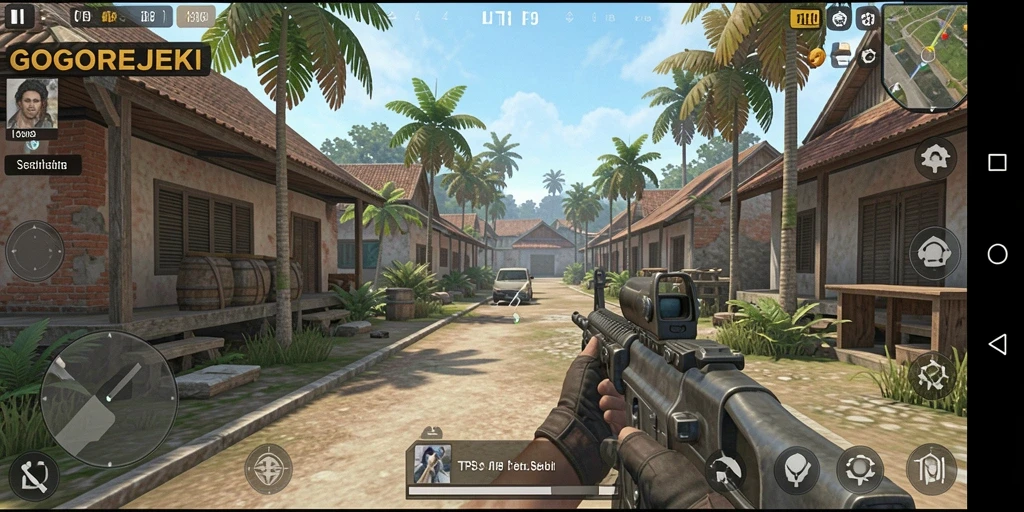 Tampilan gameplay GOGOREJEKI yang mendebarkan dan menantang.