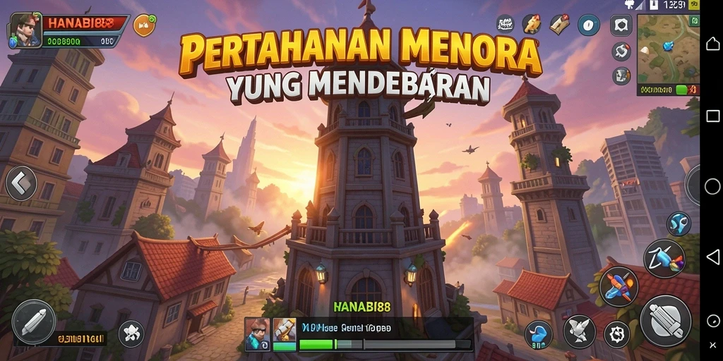 Tangkap momen seru dalam gameplay Tower Defense.