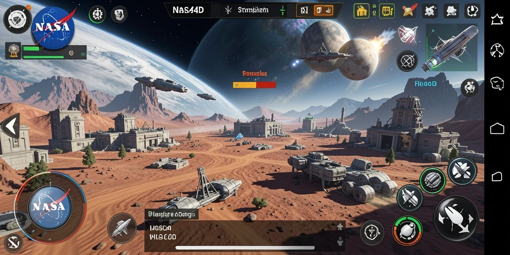 Tampilan gameplay SLG yang menegangkan di NASA4D.