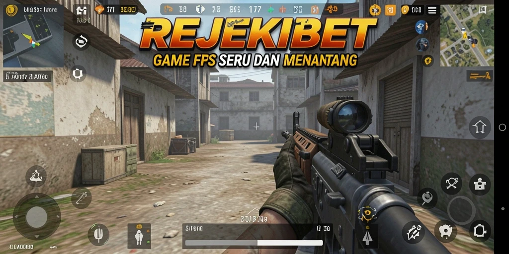 Screenshot gameplay REJEKIBET menunjukkan aksi tembak-menembak yang seru.