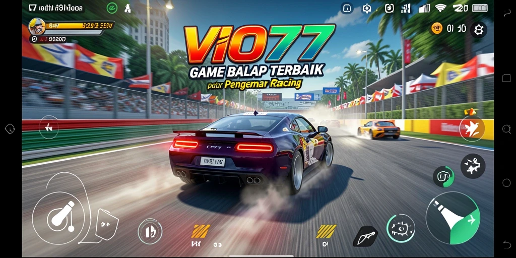 Gameplay Racing VIO77 yang penuh aksi dan seru.
